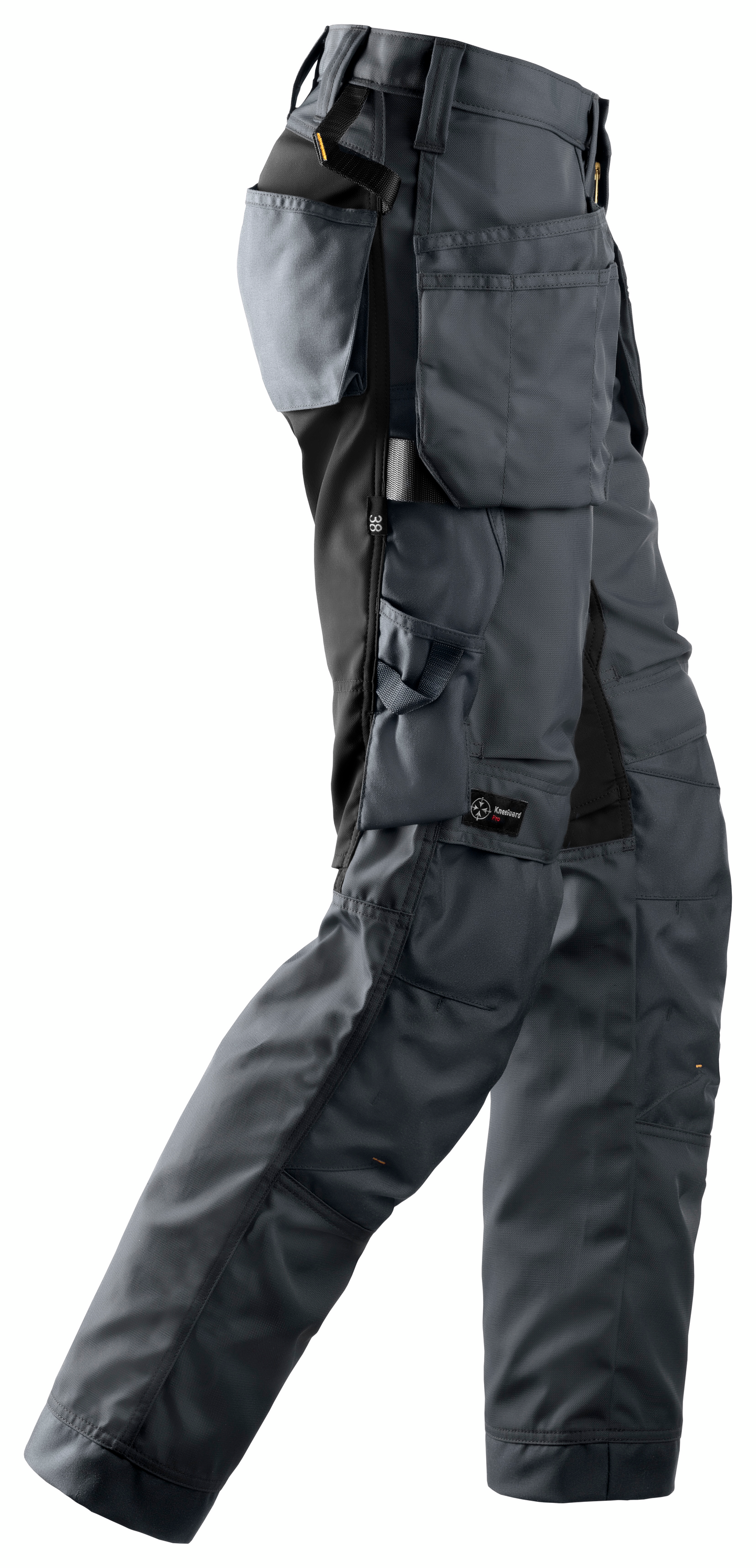 Housut Snickers AllroundWork+ riipputaskuilla naisten 6701 harmaa-musta