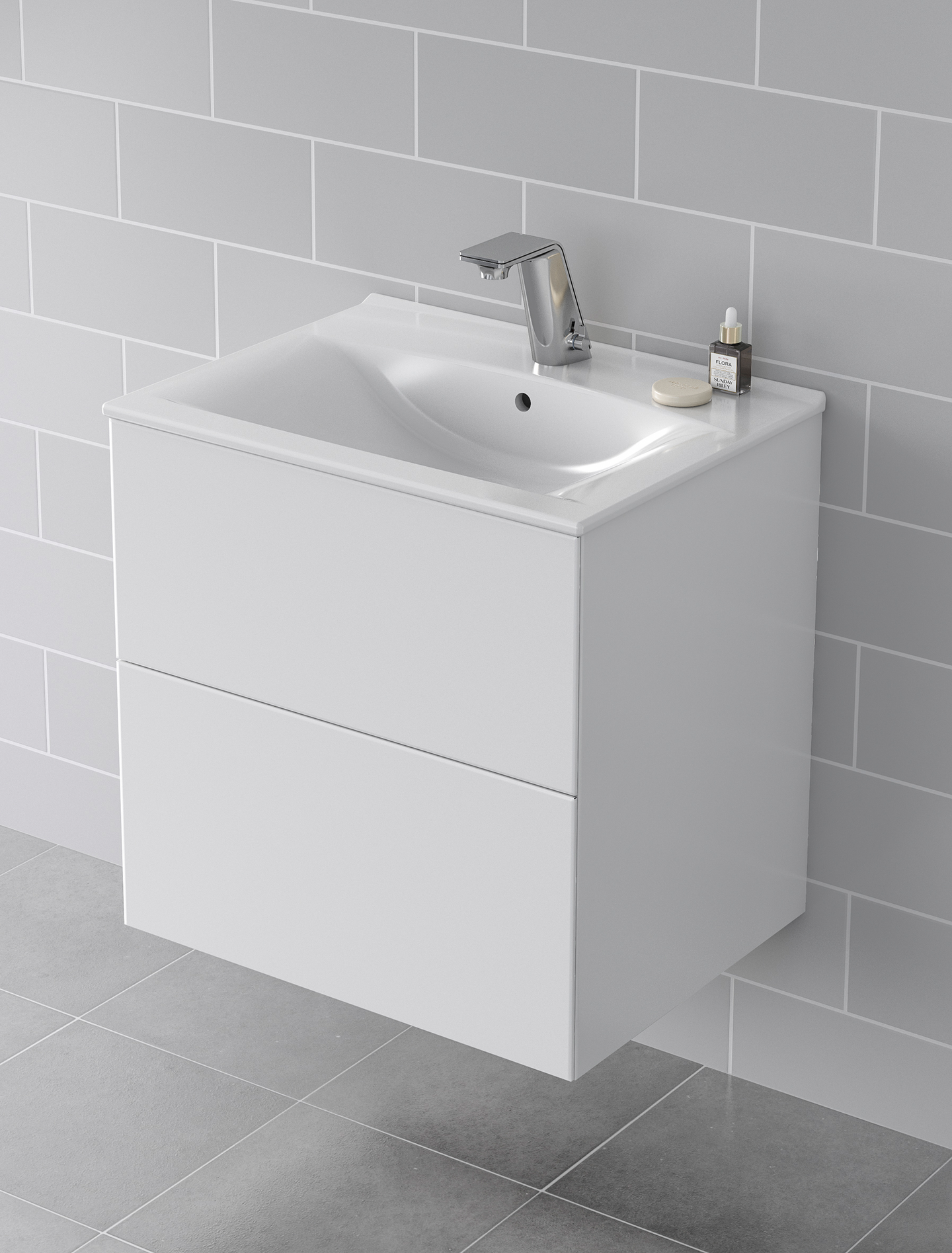 Tasoallas IDO Elegant L61 S47cm hanareikä ylivuotoaukko