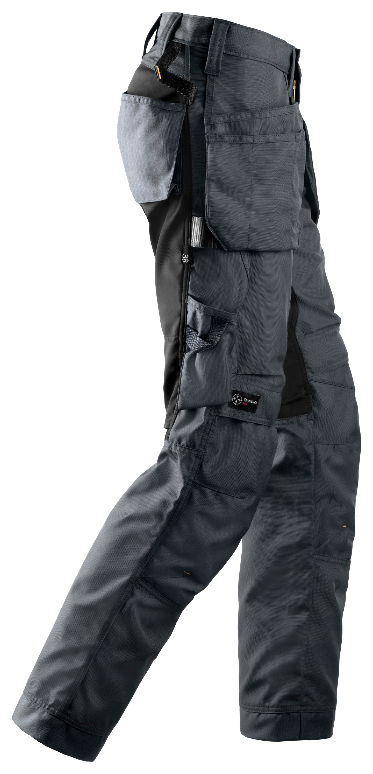 Housut Snickers AllroundWork+ riipputaskuilla naisten 6701 harmaa-musta