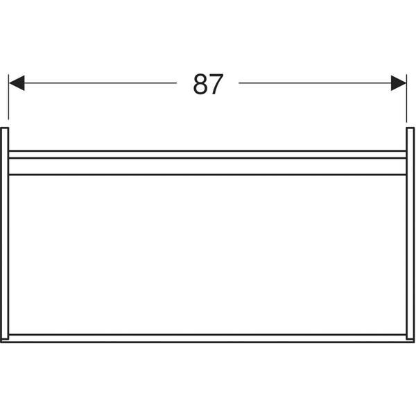 Allaskaappi IDO Elegant L90 K60 S46,6cm valkoinen
