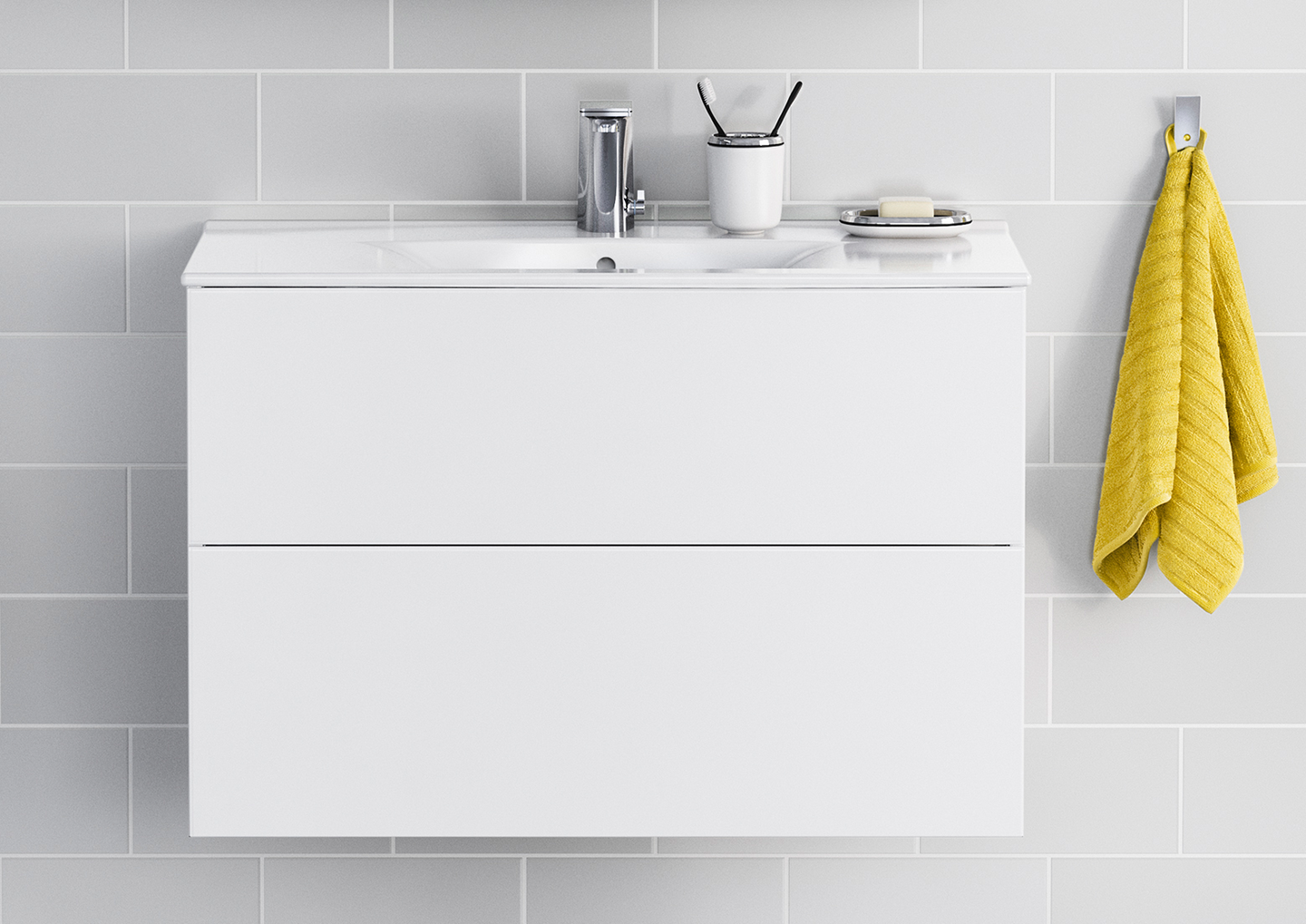 Allaskaappi IDO Elegant L90 K60 S46,6cm valkoinen