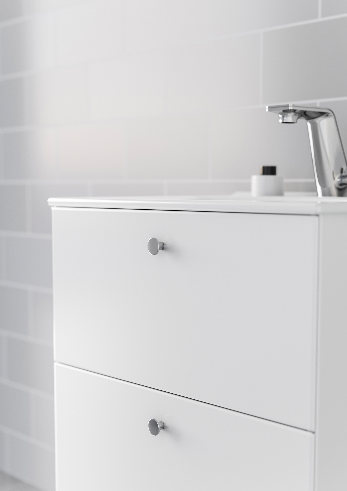 Nuppivedin IDO 2,5cm kromattu