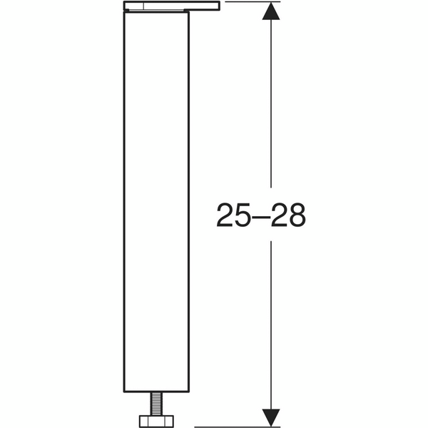 Tukijalka IDO Elegant L4 S4 K25-28cm harjattu alumiini