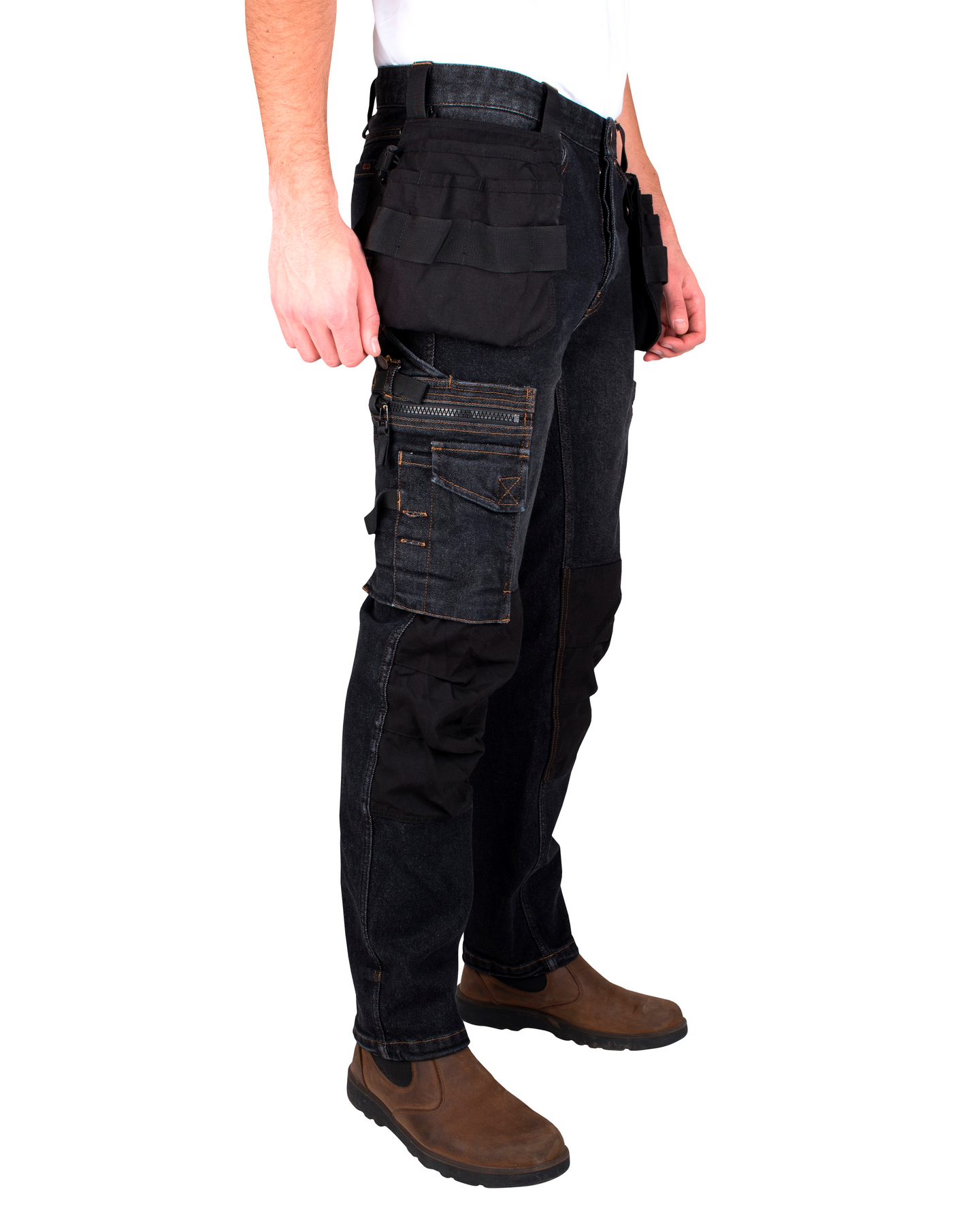 Housut Dunderdon DW101805 Stretch denimi musta