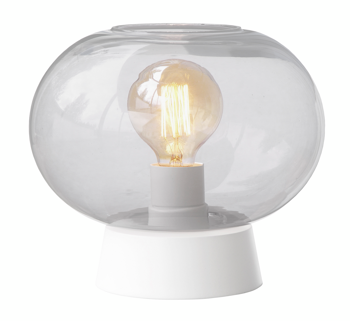 Pöytävalaisin Sessak Malja mattavalkoinen