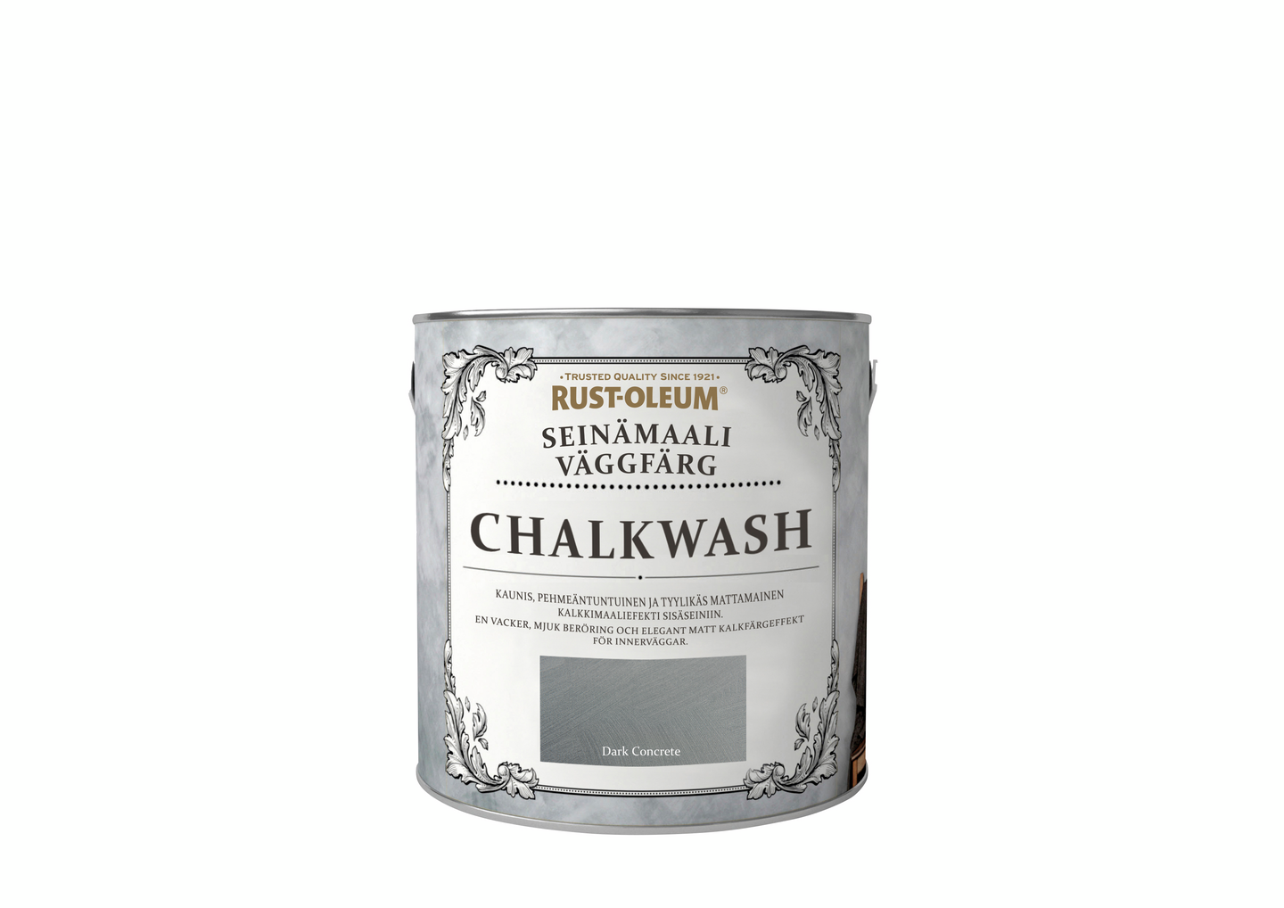 Rust-Oleum Seinämaali Chalkwash 2,5l Dark Concrete