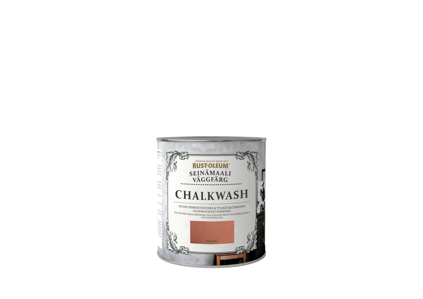 Rust-Oleum Seinämaali Chalkwash 1l Terracotta