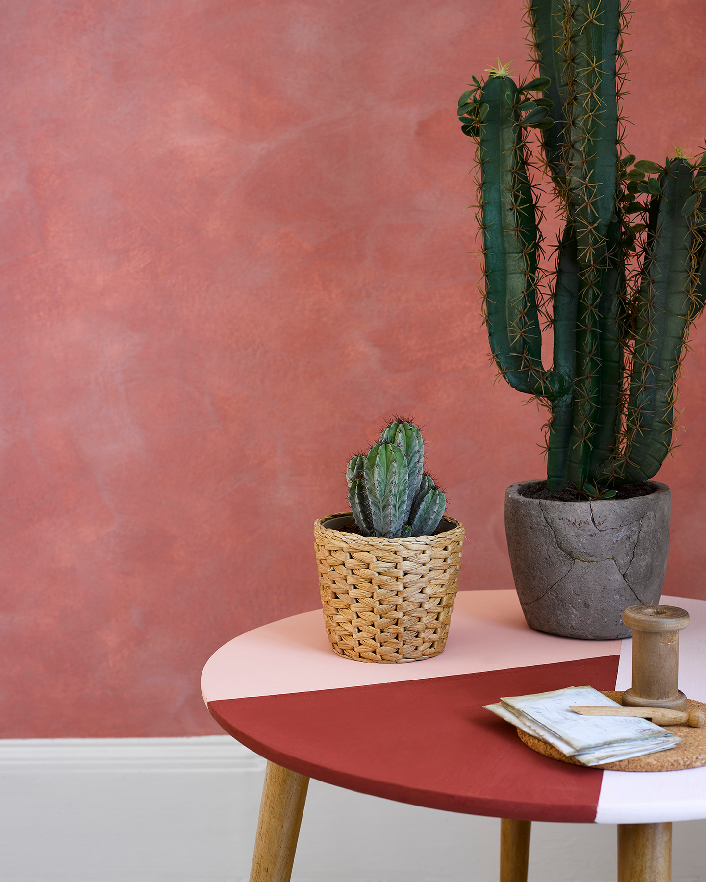 Rust-Oleum Seinämaali Chalkwash 1l Terracotta