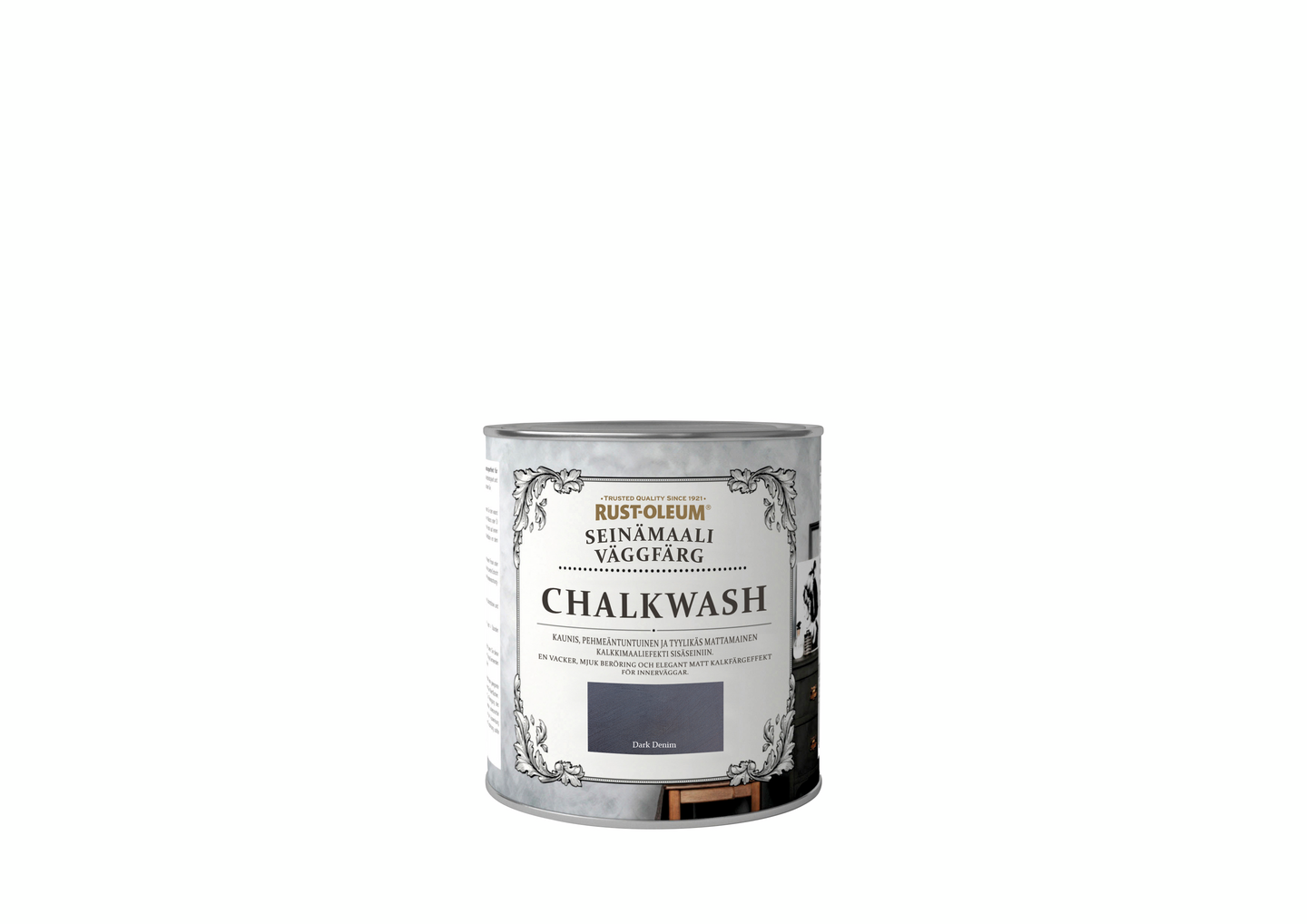 Rust-Oleum Seinämaali Chalkwash 1l Dark Denim