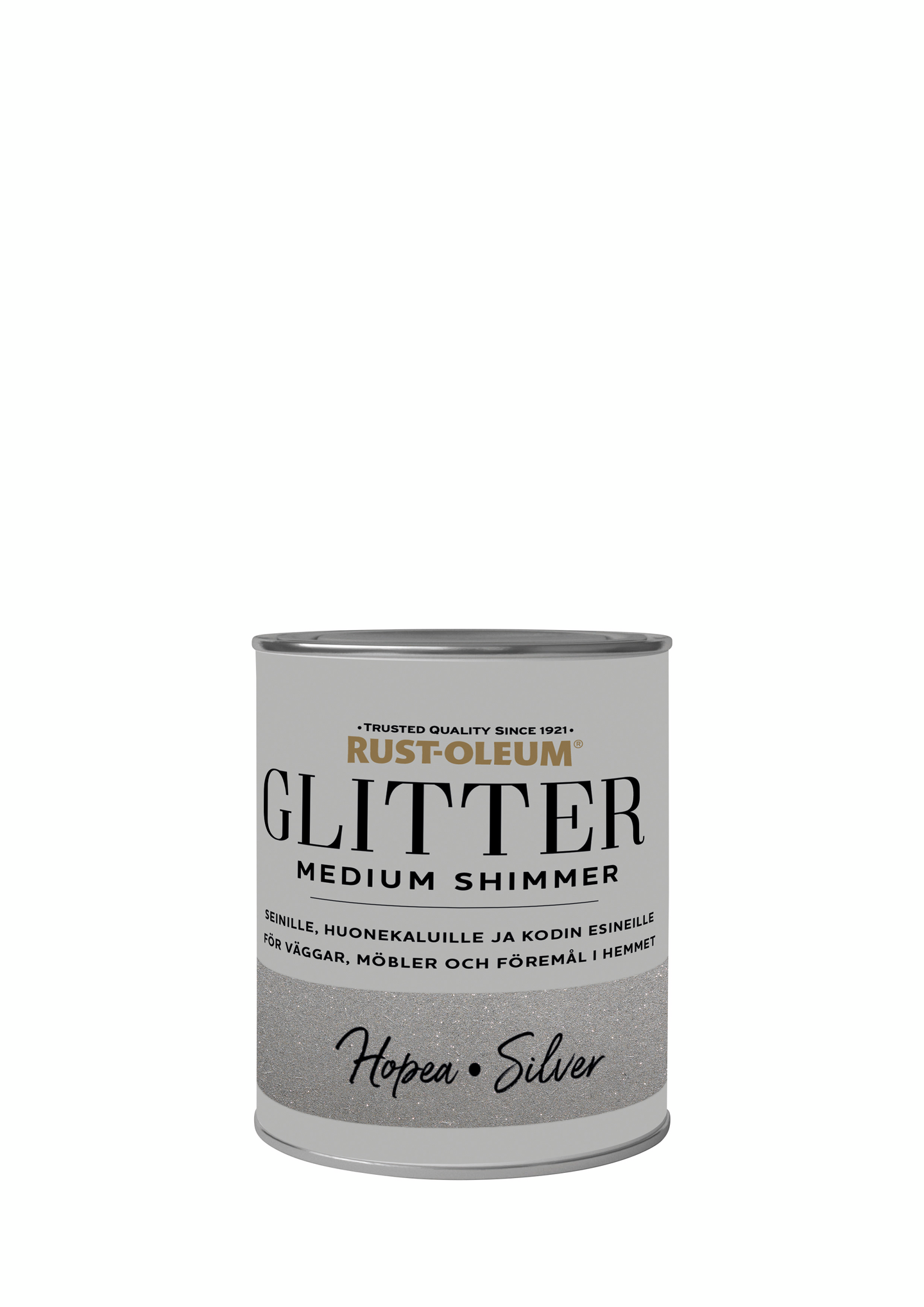 Rust-Oleum Glittermaali Medium Shimmer 750ml silver