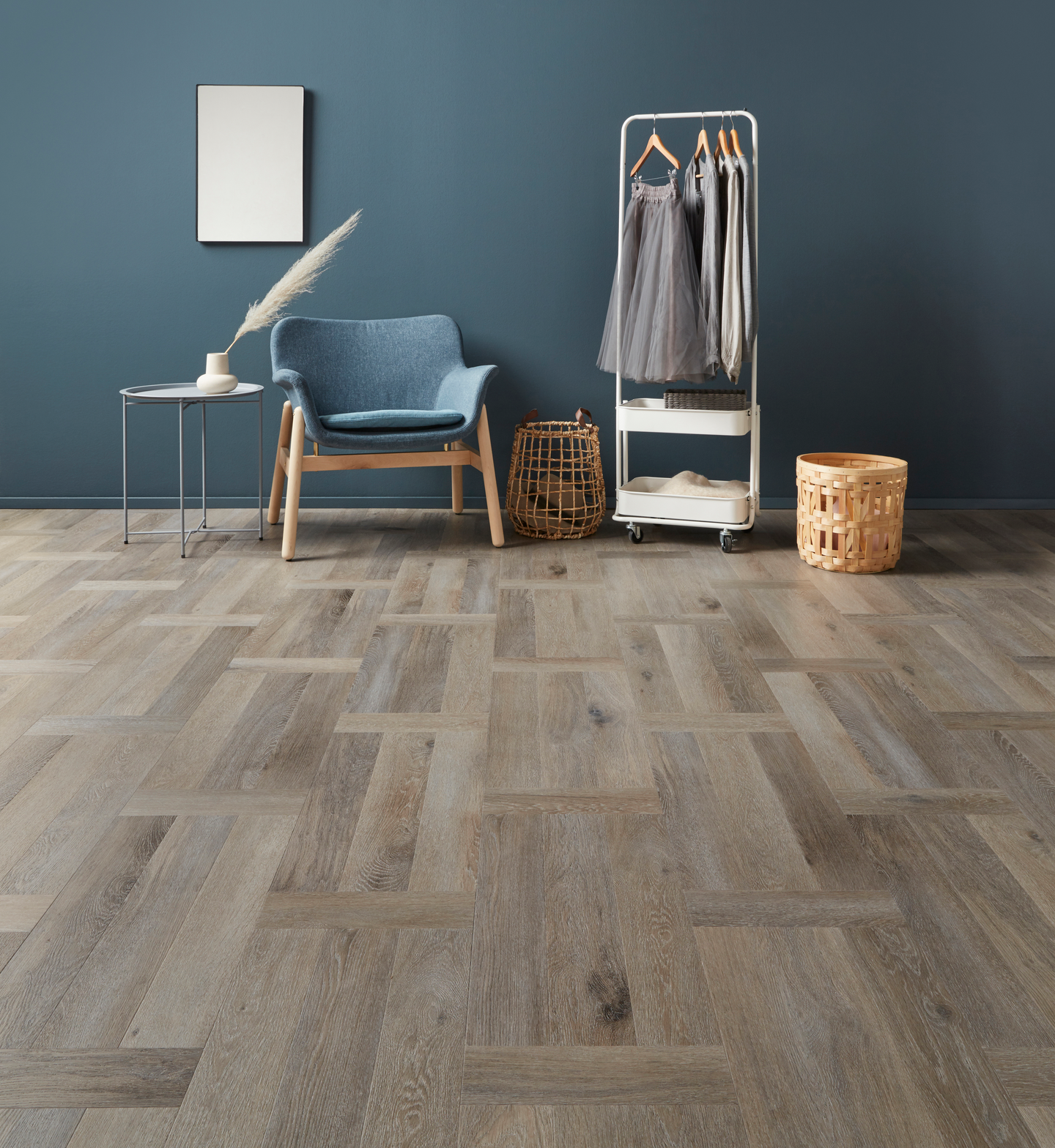 Vinyylilankku Cello Basket Weave Glacier KL33 8,5mm 2,141m²