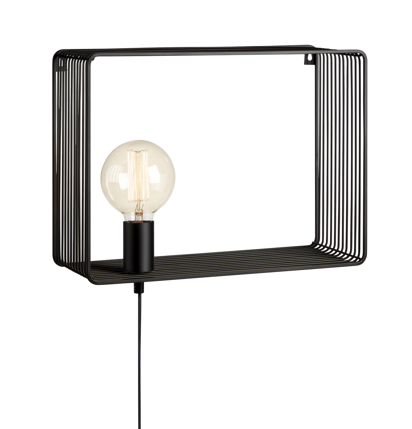 Seinävalaisin Markslöjd Shelf musta