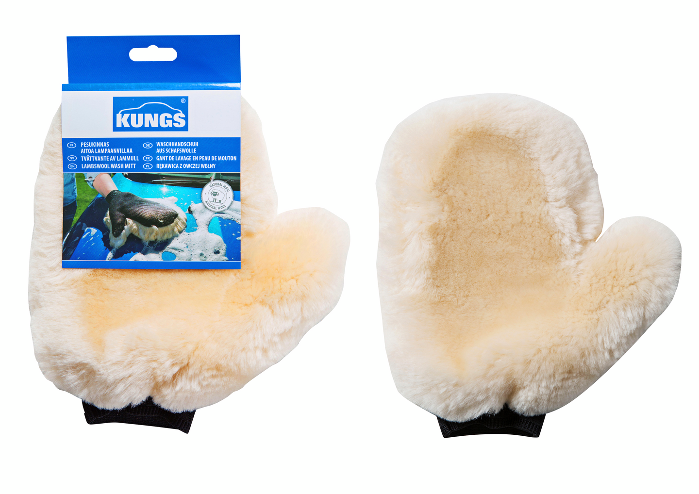 Pesukinnas KUNGS lampaanvillaa