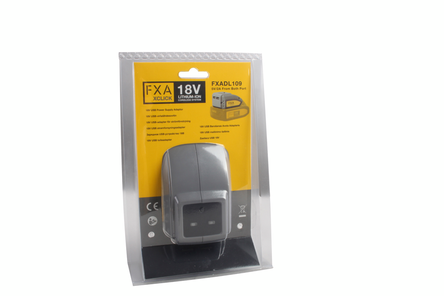 Usb-adapteri FXA 18V XCLICK 2 porttia