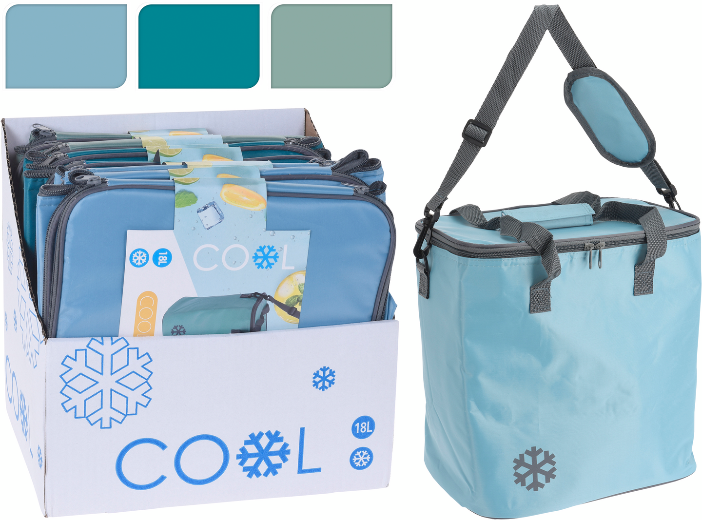 Kylmälaukku 18l sininen, petroli tai vihreä