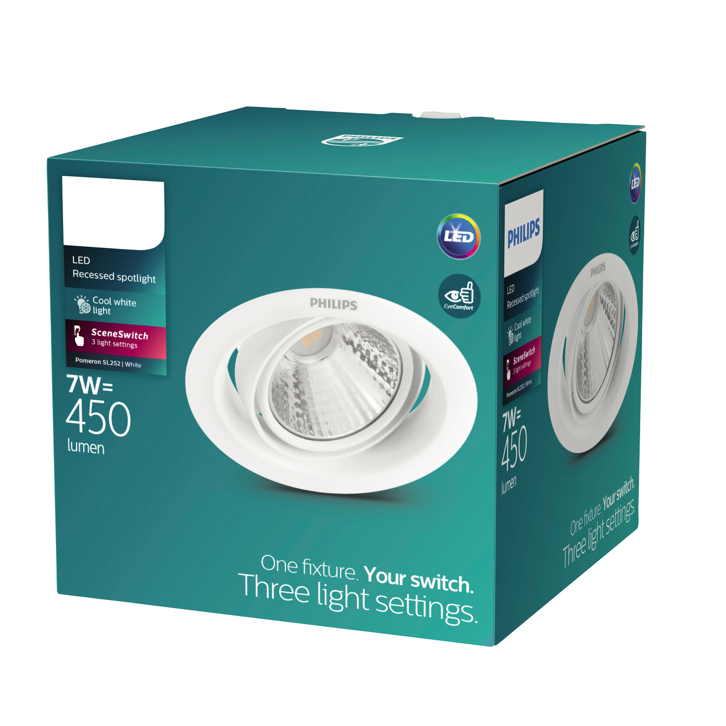 Uppospotti Philips Pomeron Sceneswitch 400lm 7W 4000K