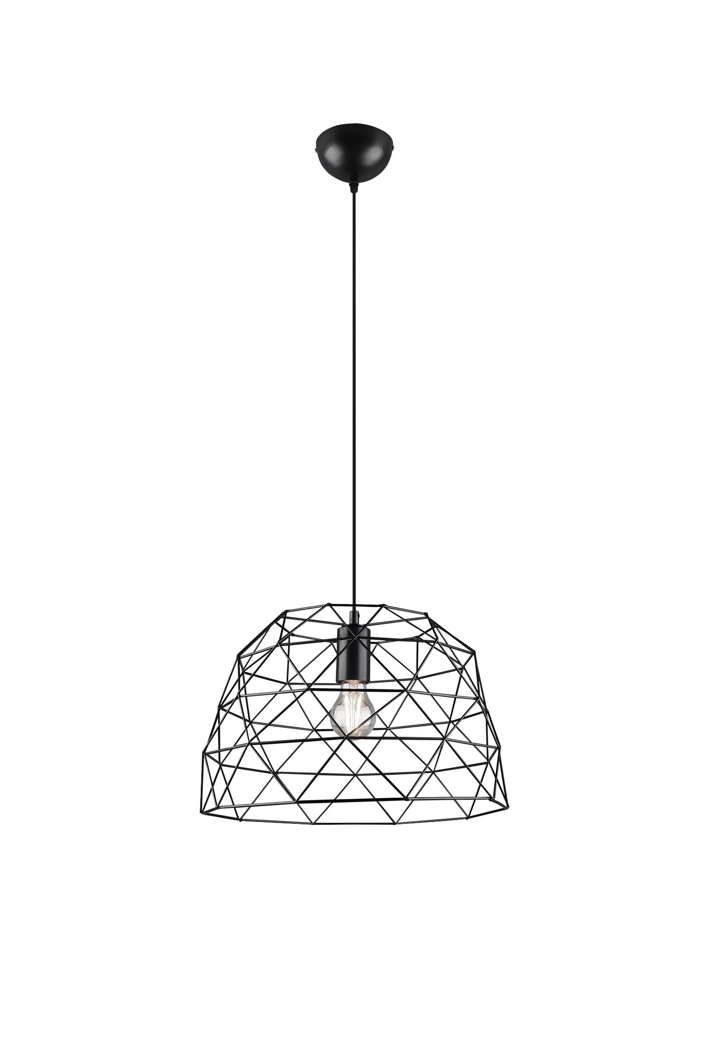 Riippuvalaisin TRIO Haval 38cm mattamusta E27