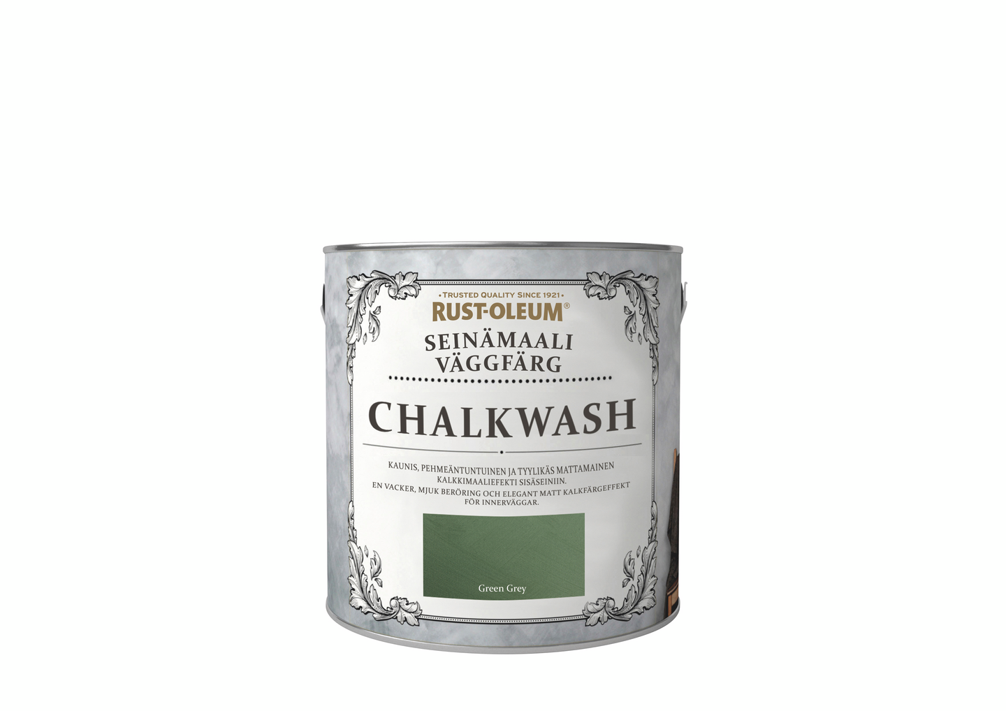 Rust-Oleum Seinämaali Chalkwash 2,5l Green grey