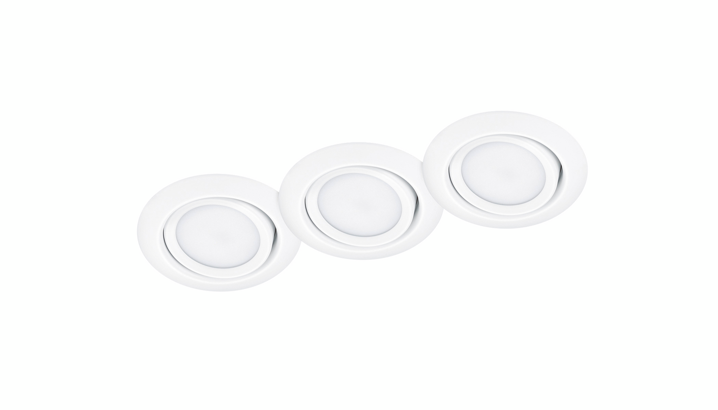 Uppospotti TRIO Rila led valkoinen 3kpl