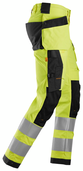 Housut Snickers 6243-6604 Hi-Vis keltainen-musta koko 50