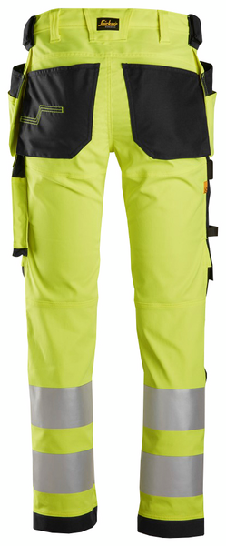 Housut Snickers Hi-Vis 6243-6604 huomiokeltainen-musta