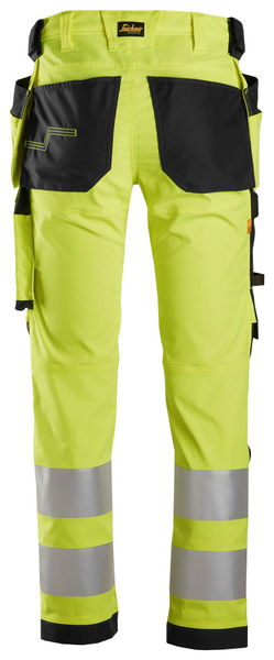 Housut Snickers 6243-6604 Hi-Vis keltainen-musta koko 54