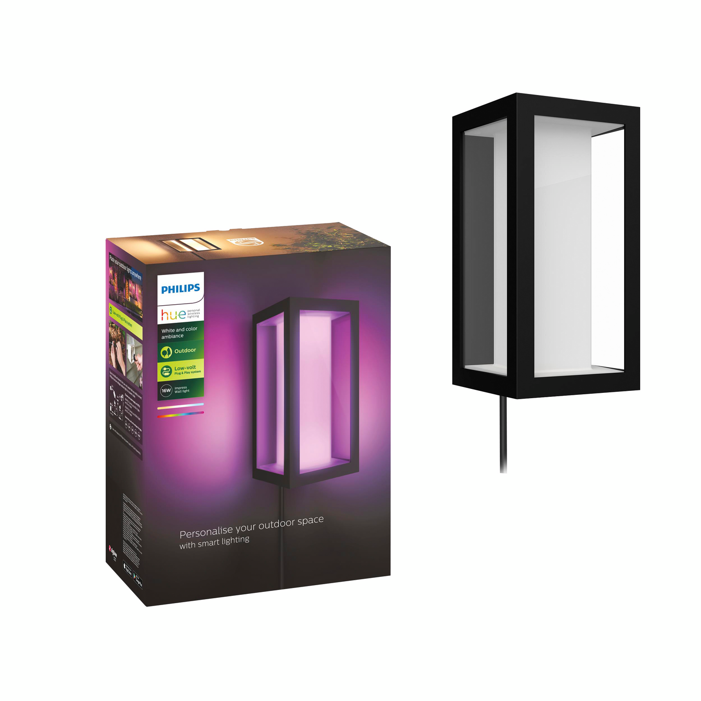 PHILIPS HUE VÄGGLAMPA IMPRESS