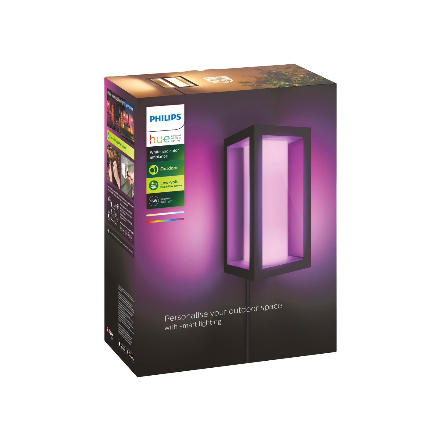 PHILIPS HUE VÄGGLAMPA IMPRESS