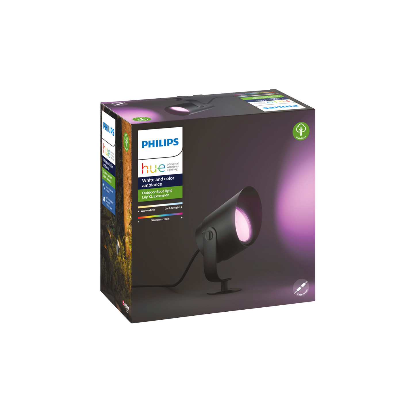 PHILIPS HUE XL SPOT LILY VIT P LUS FÄRG