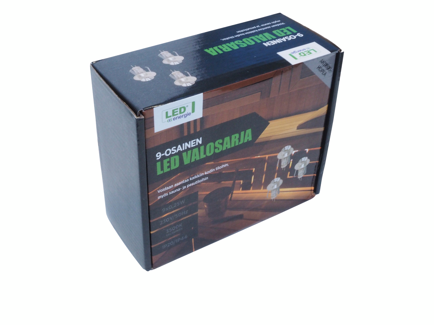 Valosarja Led Energie 9-osainen 3W 60lm 3500K hopea