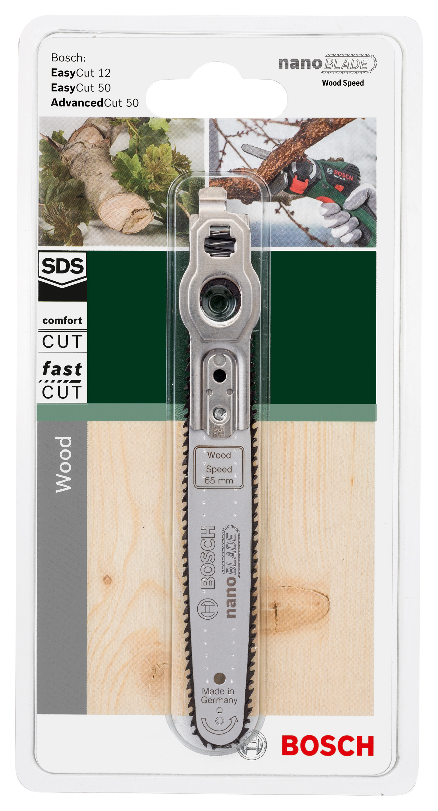 Sahanterä Bosch NanoBlade Wood Speed 65