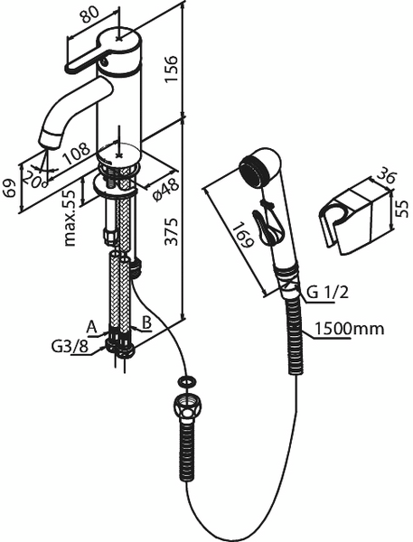 Pesuallashana Damixa 74030.61 Silhouet Bide