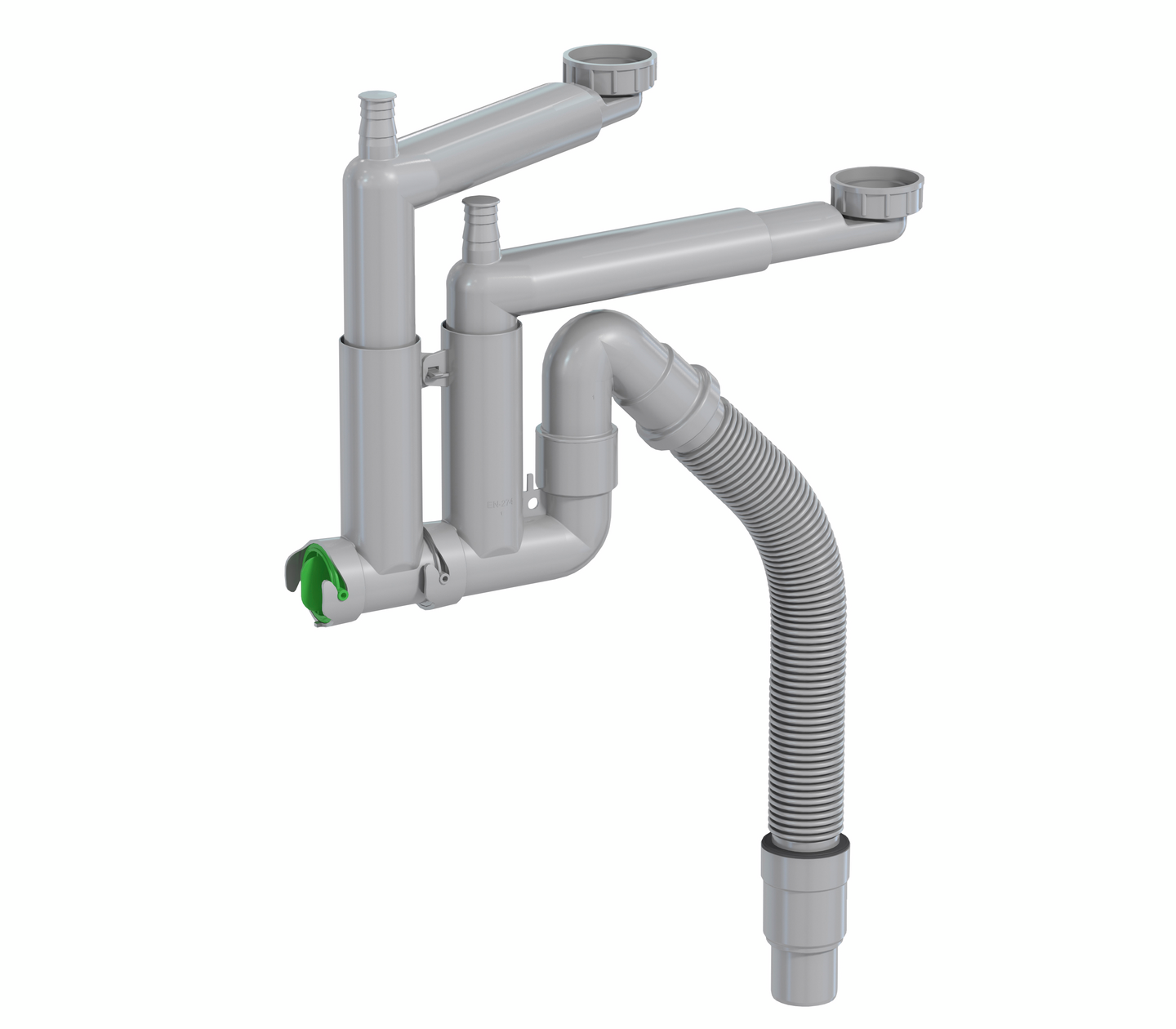 Keittiövesilukko 2-altainen 1 1/2 sk