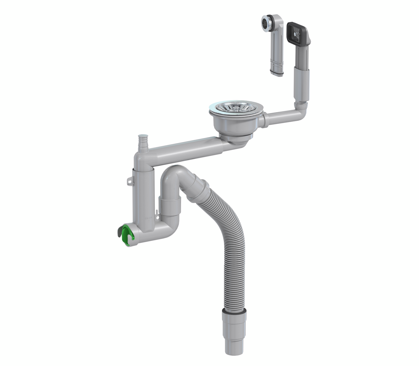 Keittiövesilukko 1-altainen koripohjaventtiili