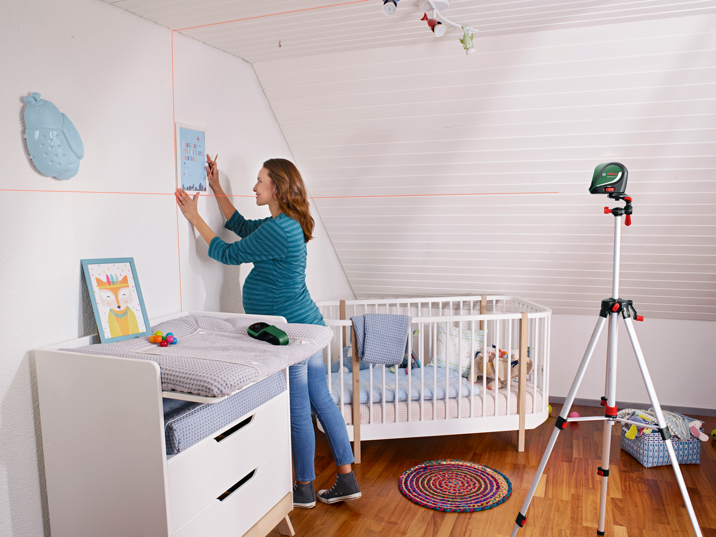 KRYSSLASER BOSCH UNIVERSALLEVEL 2 M STATIV