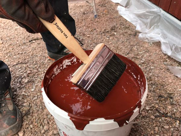 Punamultasivellin Falu Rödfärg 120x40mm