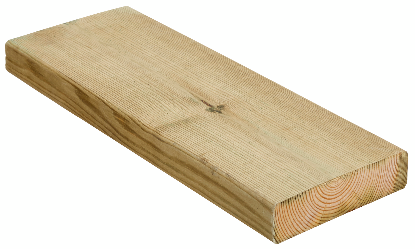 Terassilauta kestopuu sileä AB-luokka vihreä 28x120x4500mm