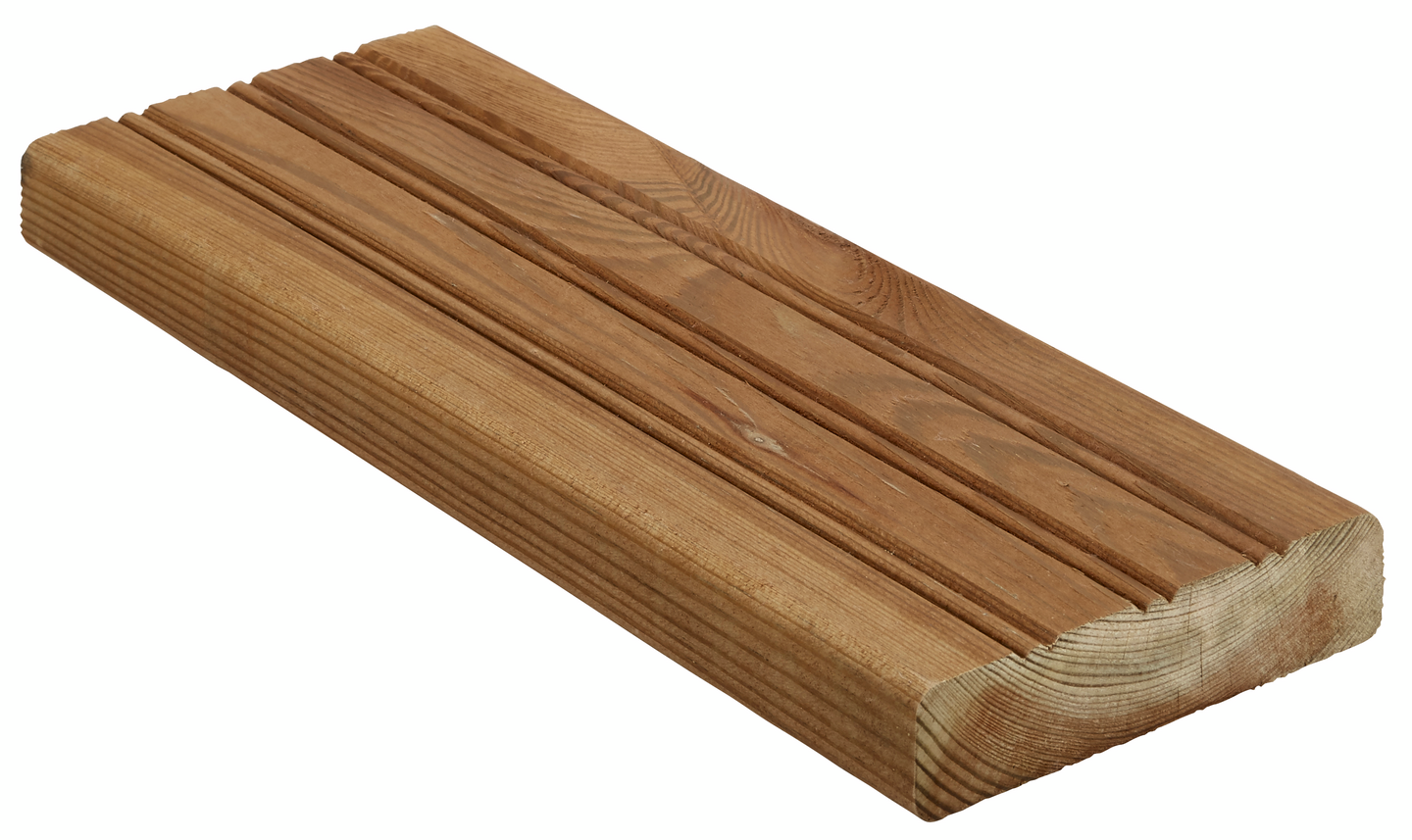 Terassilauta kestopuu uritettu AB-luokka ruskea 28x120x4200mm