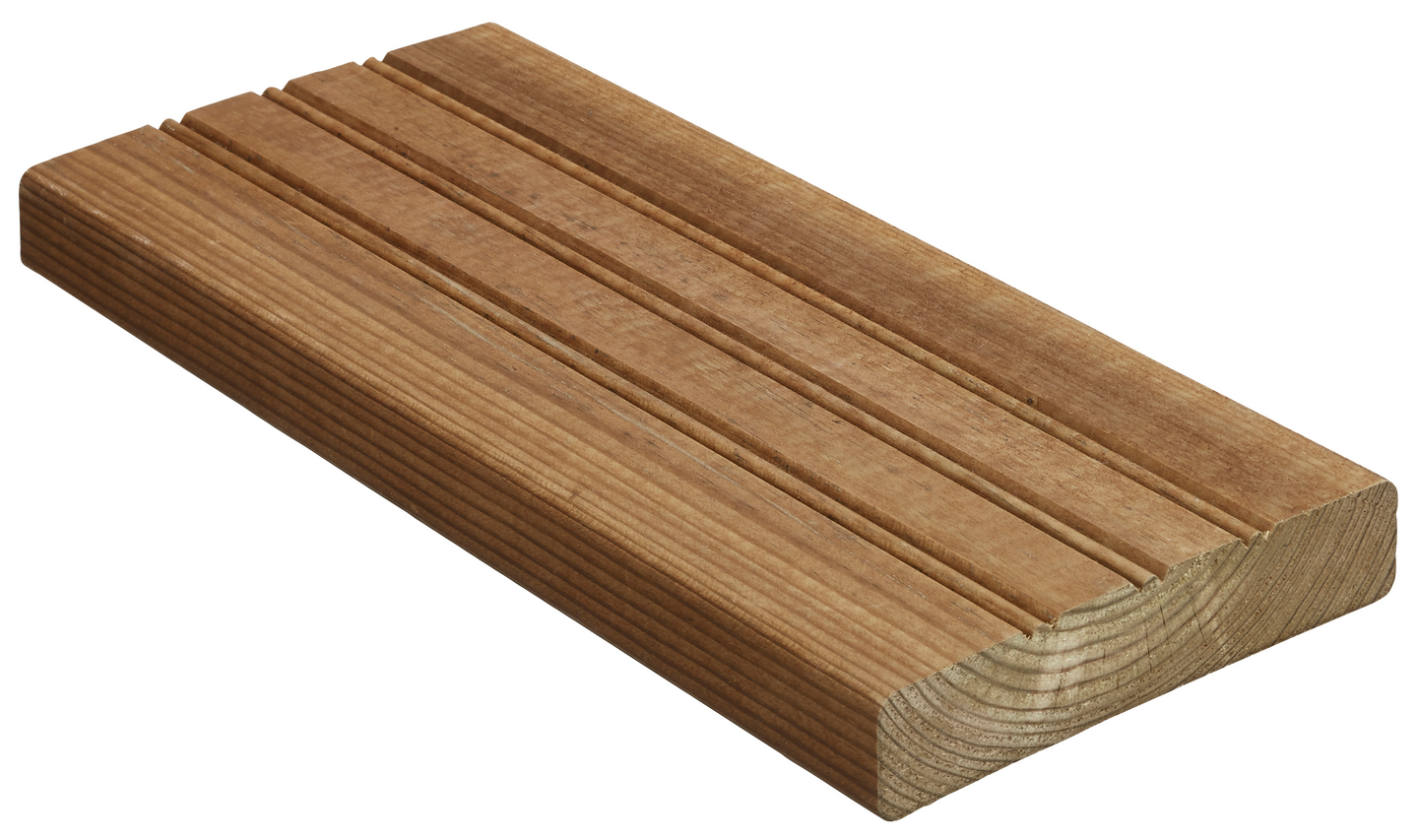 Terassilauta kestopuu uritettu AB-luokka ruskea 28x145x6000mm