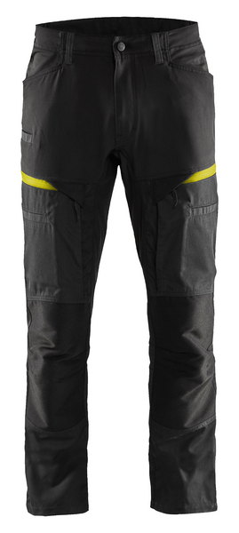 Housut Blåkläder 145618459933 musta-keltainen