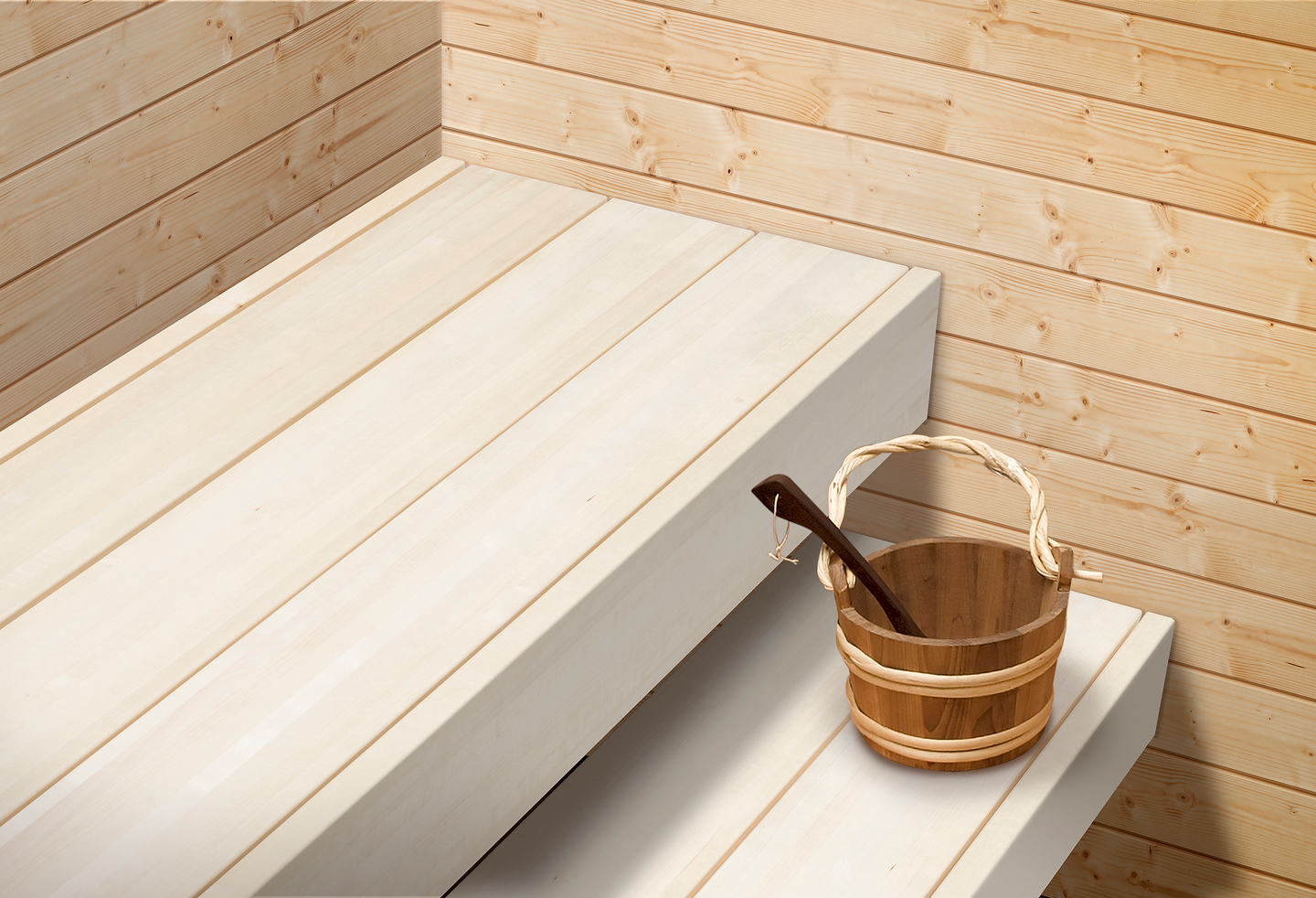 Saunapaneeli Cello 14x120x2250 STS4 TK saunasuojattu kirkas