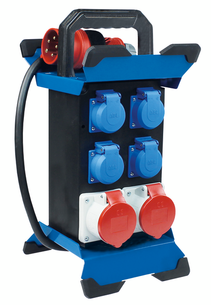 Työmaan alakeskus Schwabe 16A 4XSCH+2x16a+vikav/2m