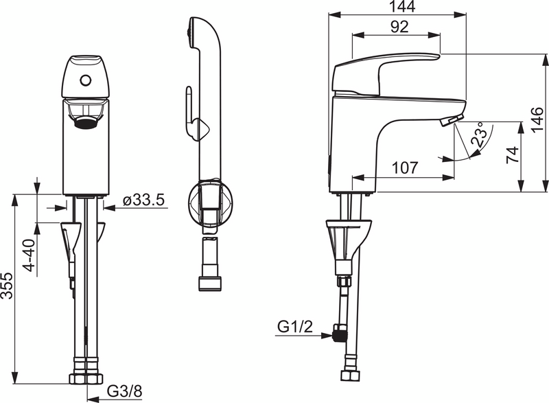 Pesuallashana Oras 1012F-104 Safira Eco Bidetta
