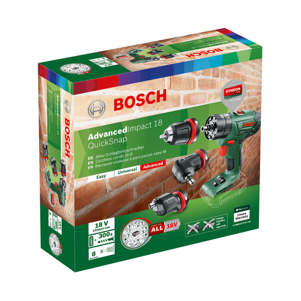 Akkuiskuporakone Bosch Advanced Impact 18V Quicksnap Solo