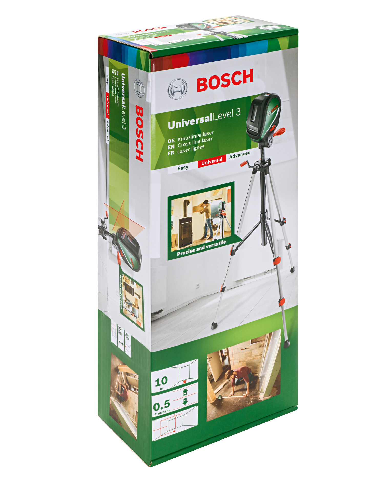 KRYSSLASER BOSCH UNIVERSALLEVEL 3 M STATIV