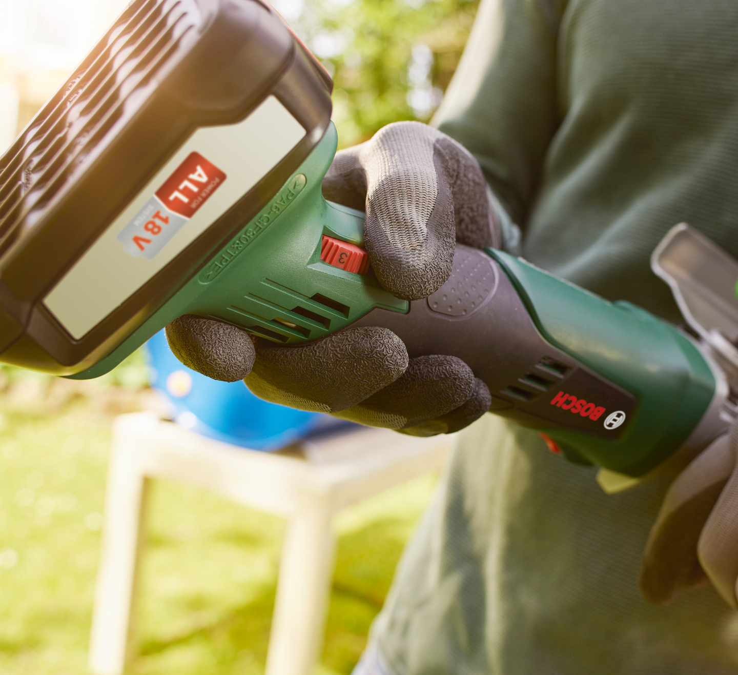 Akkukulmahiomakone Bosch AdvancedGrind 18