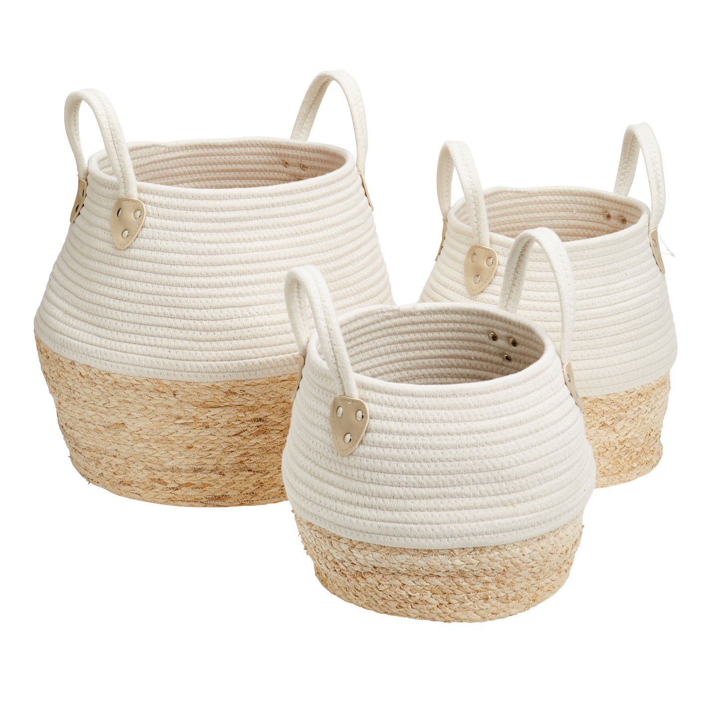 Säilytyskori Cello Tia M 30x28cm valkoinen beige