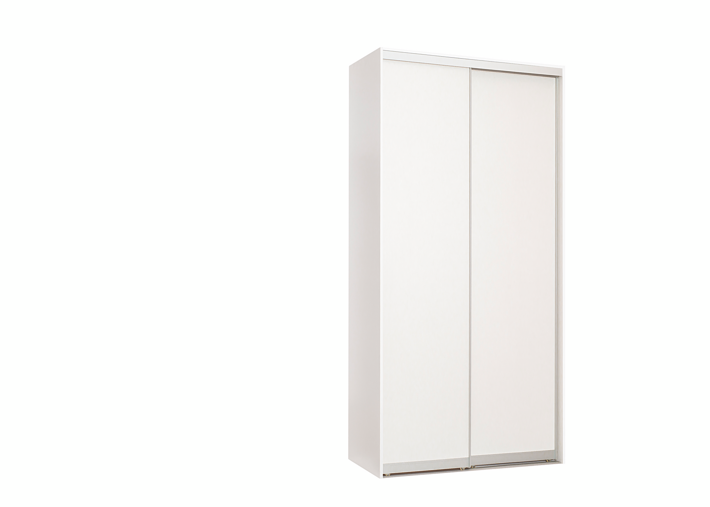 Liukuovikaapisto Cello 1200 valkoiset levyovet