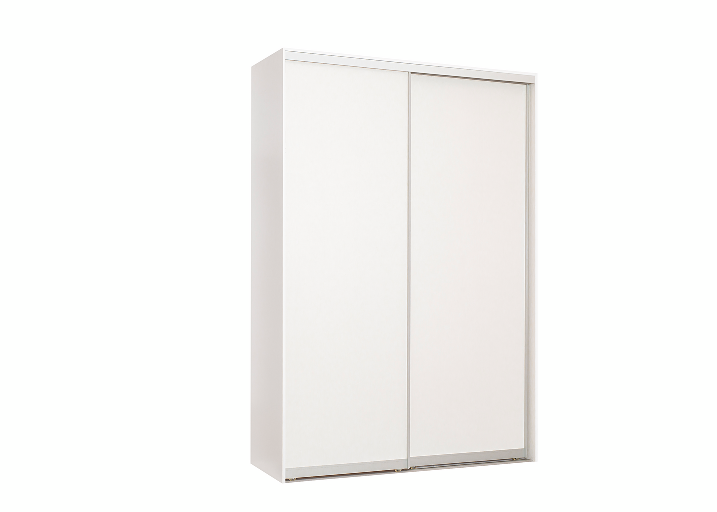 Liukuovikaapisto Cello 1600 valkoiset levyovet