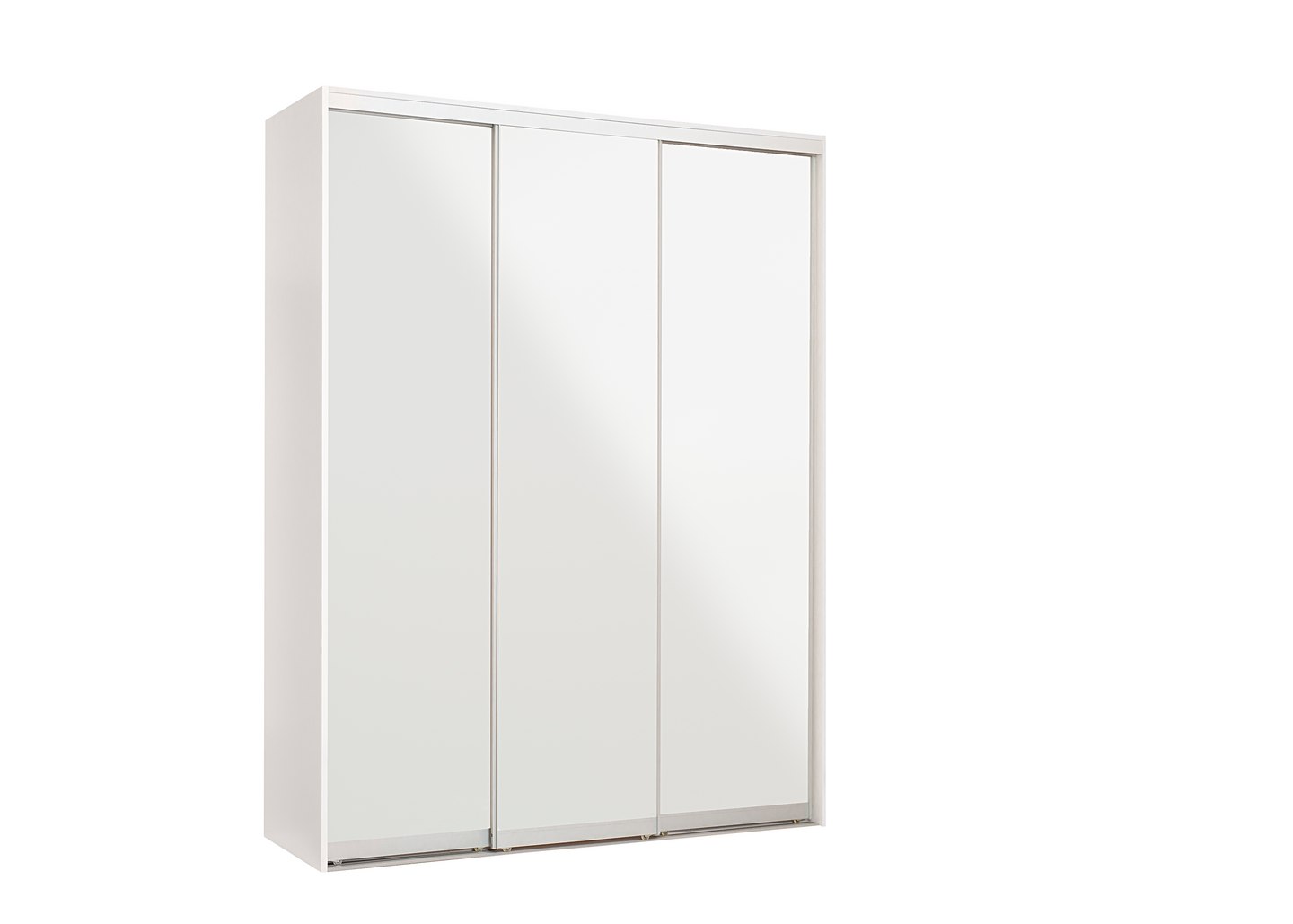 Liukuovikaapisto Cello 1774 valkoiset lasiovet